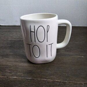 Rae Dunn Artisan Hop To It Easter Coffee Mug Magenta 2021 Farmhouse